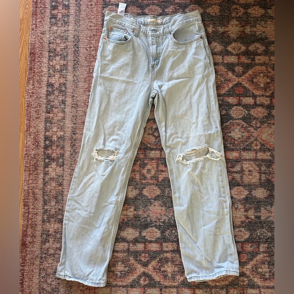 Levi’s Light Blue Low Pro Straight Jeans